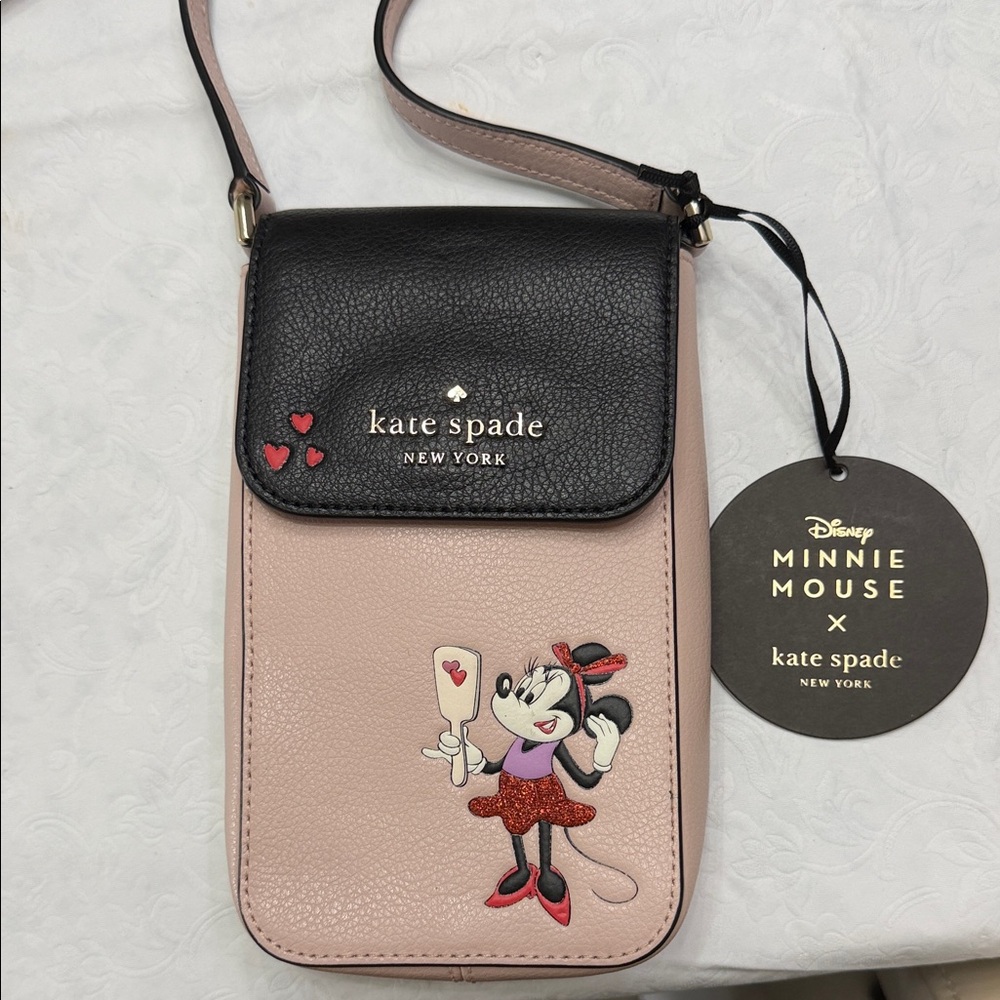 Kate Spade Black and Pink Minnie Mouse Bag